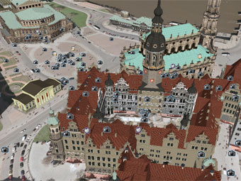 Дрезден стал самым большим трехмерным городом на виртуальной Земле