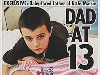 Британец стал отцом в 13 лет