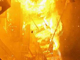 В Хатаинском районе пожар охватил около 30 квартир